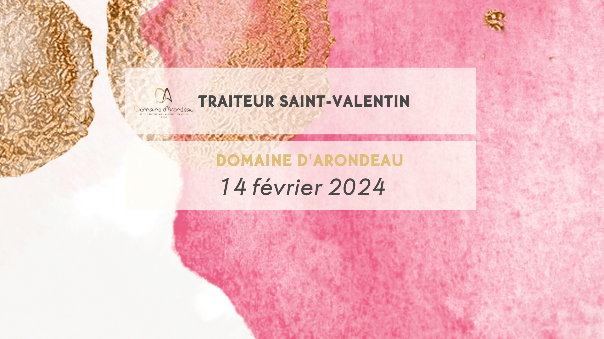 Offre traiteur Saint-Valentin 2024