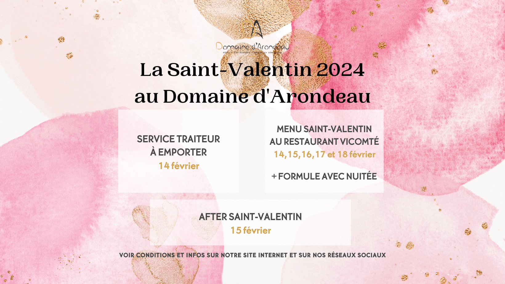 Nos offres Saint-Valentin 2024